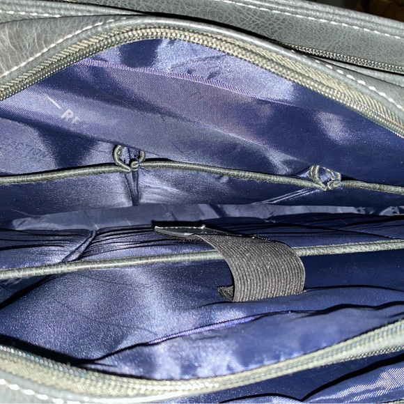 Kenneth Cole Reaction Top Zip 15.0” Computer Business Laptop Tote, Charcoal NWOT - Picture 5 of 8